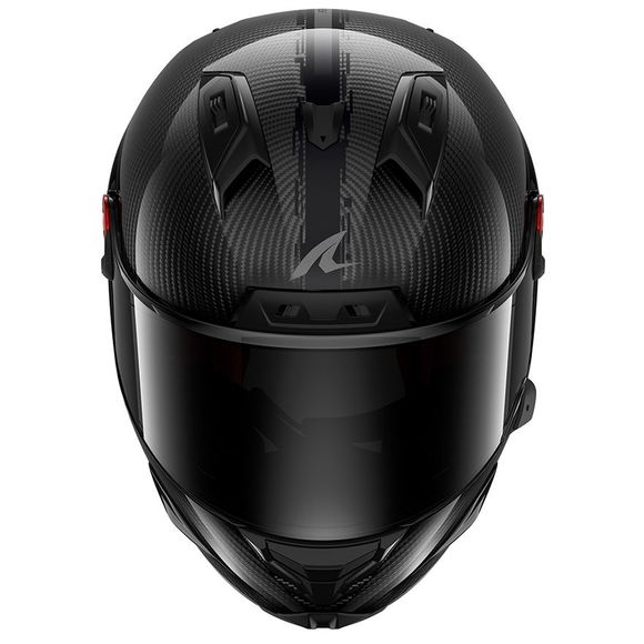 CASQUE SHARK AERON NOIR CARBONE VU DE DEVANT