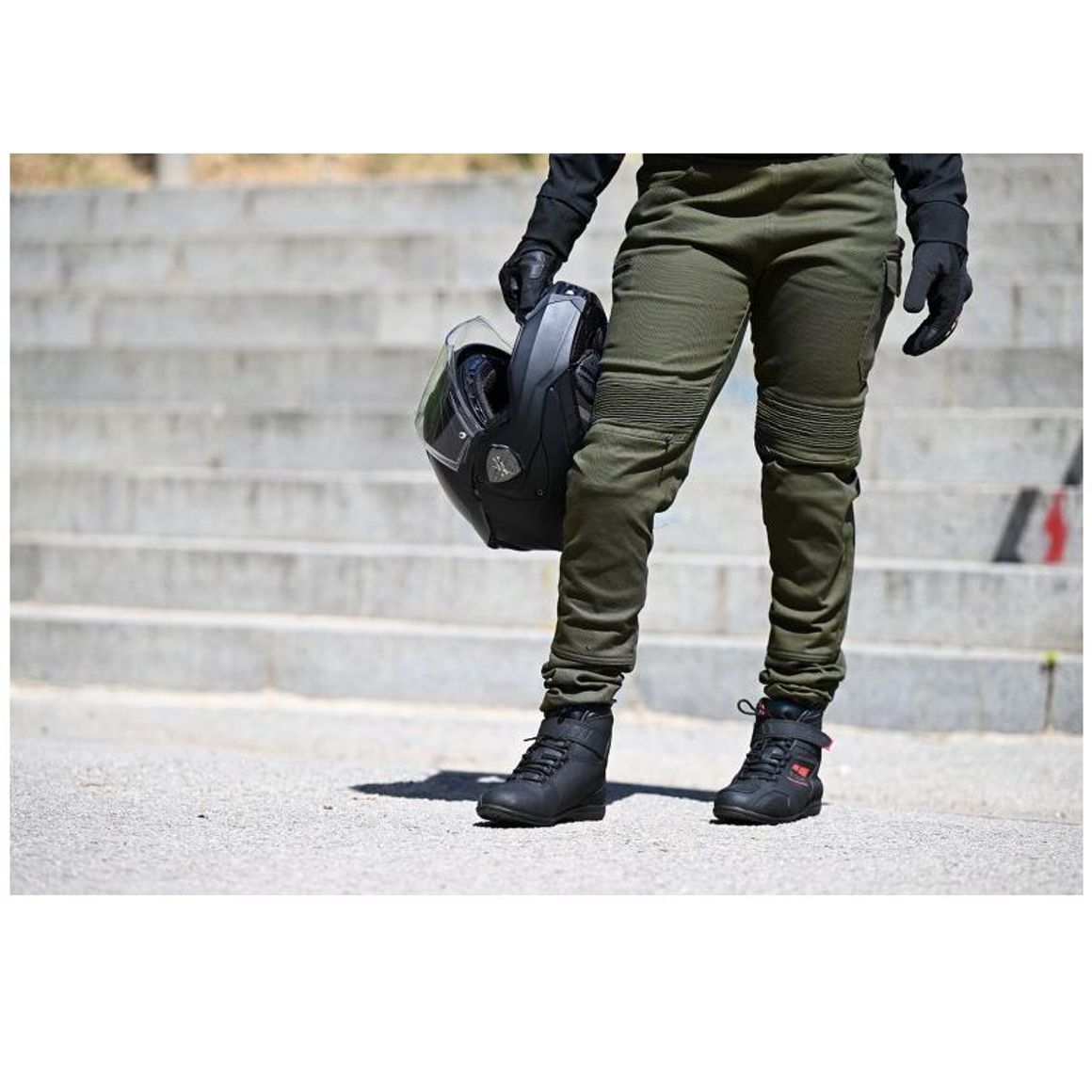 Pantalon Femme LS2 Router Vert -Olive Green 3 Pantalon Femme LS2 Router Vert -Olive Green
