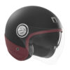 Casque Nox Heritage Cuir rouge