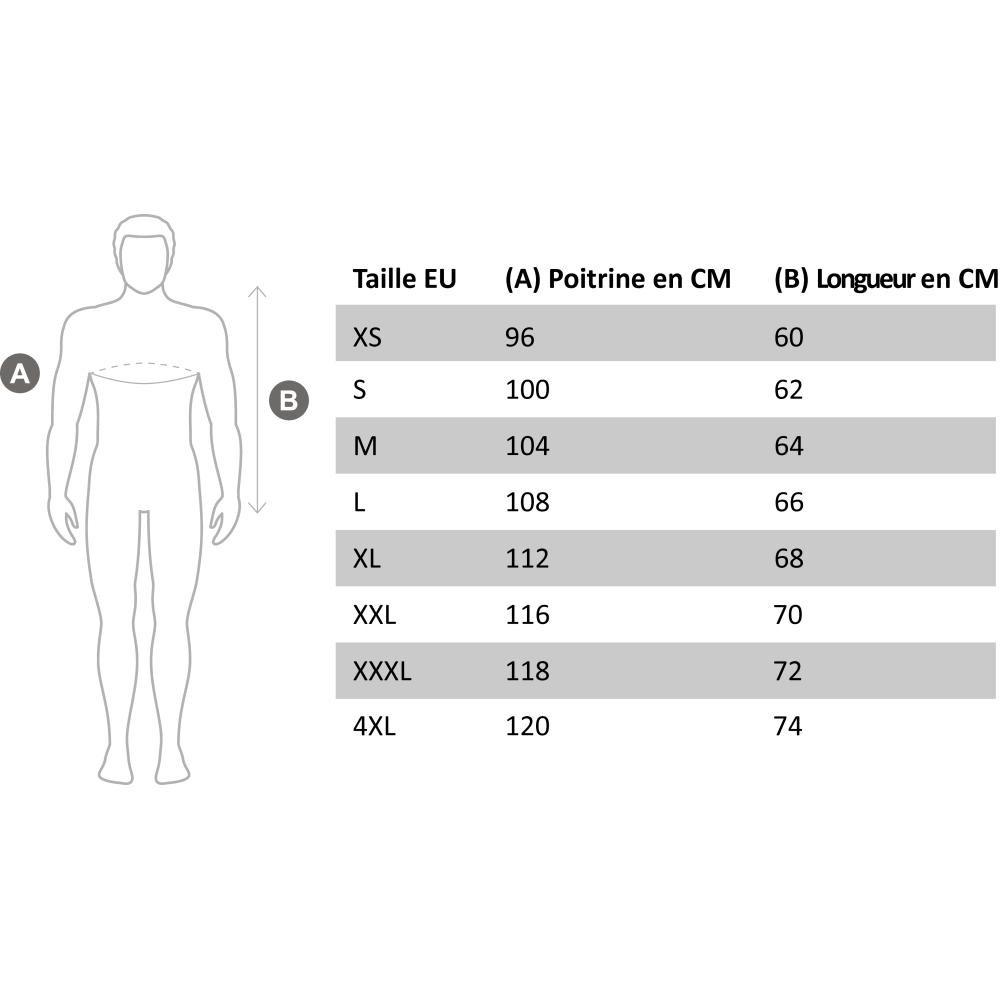 Gilet chauffant EIGHT MAGMA tailles