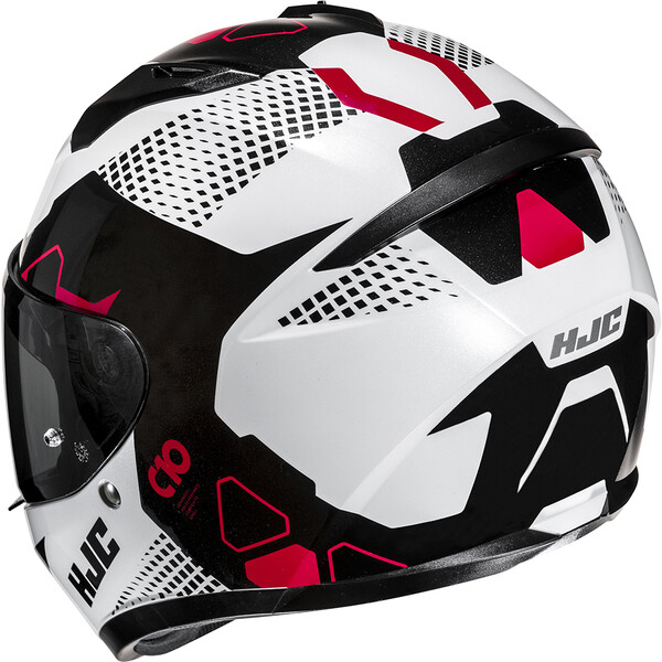 Casque HJC C10 ASPA MC1 BLANC NOIR ROUGE
