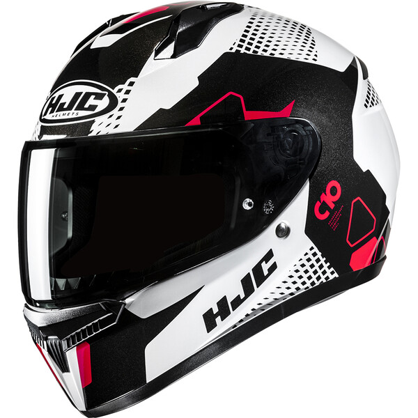 Casque HJC C10 ASPA MC1 BLANC NOIR ROUGE