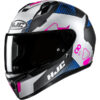 Casque HJC C10 ASPA MC28SF ARGENT NOIR ROSE