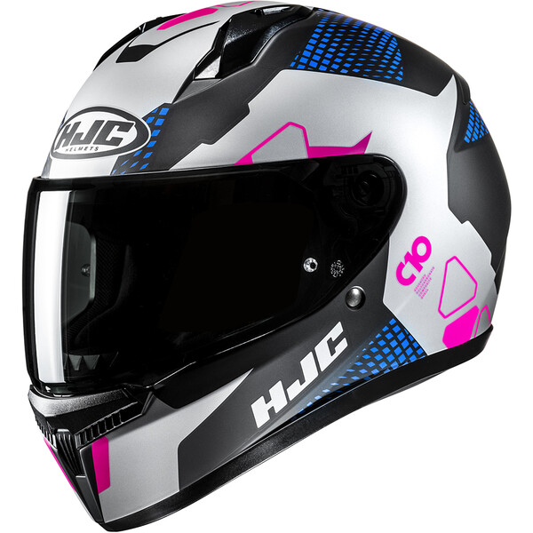Casque HJC C10 ASPA MC28SF ARGENT NOIR ROSE