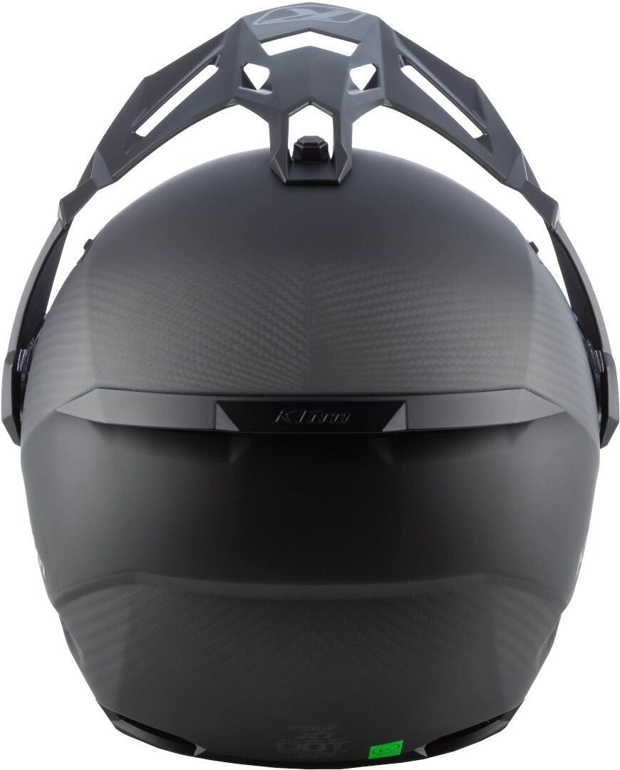 Casque Klim X1 Alpha noir vue de dos