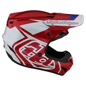 CASQUE TROY LEE DESIGN GP OVERLOAD ROUGE BLANC