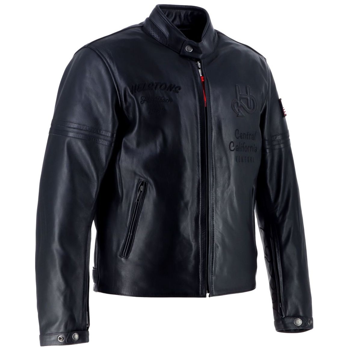 Blouson Helstons cuir Nashville Noir