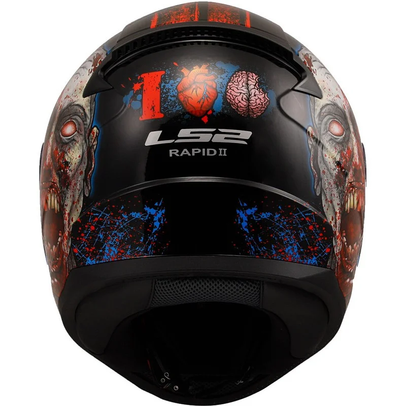 Casque Ls2 FF353 RAPID II ZOMBIE vue de dos