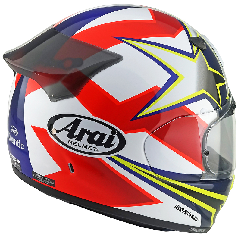 Casque Arai Quantic Star & Stripes - rouge