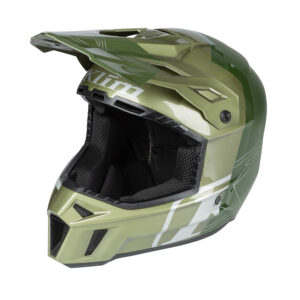 Casque Klim F3 Carbon Pro - Tilt Gloss Rifle Green - Oil Green (Nouvelle couleur), XL