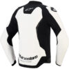 Blouson Alpinestars Force V2 LEATHER Blanc VUE DE DOS