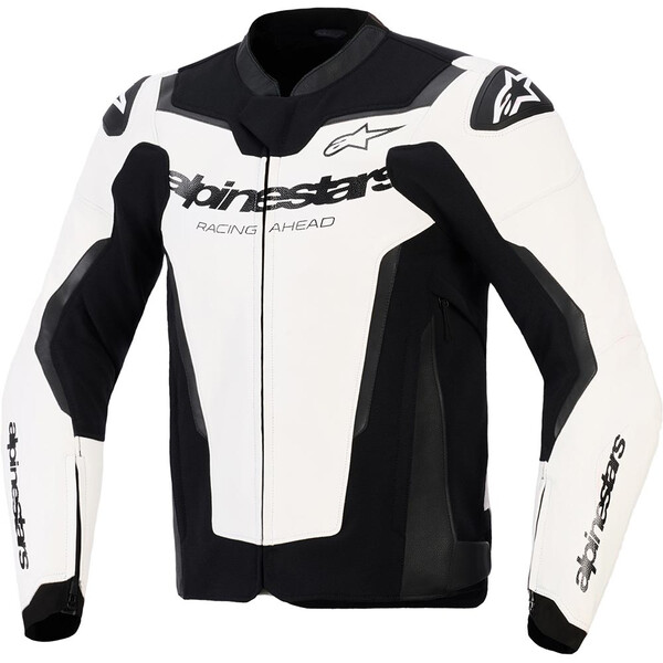 Blouson Alpinestars Force V2 LEATHER Blanc