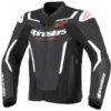 Blouson Alpinestars Force V2 LEATHER noir blanc