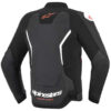 Blouson Alpinestars Force V2 LEATHER noir blanc