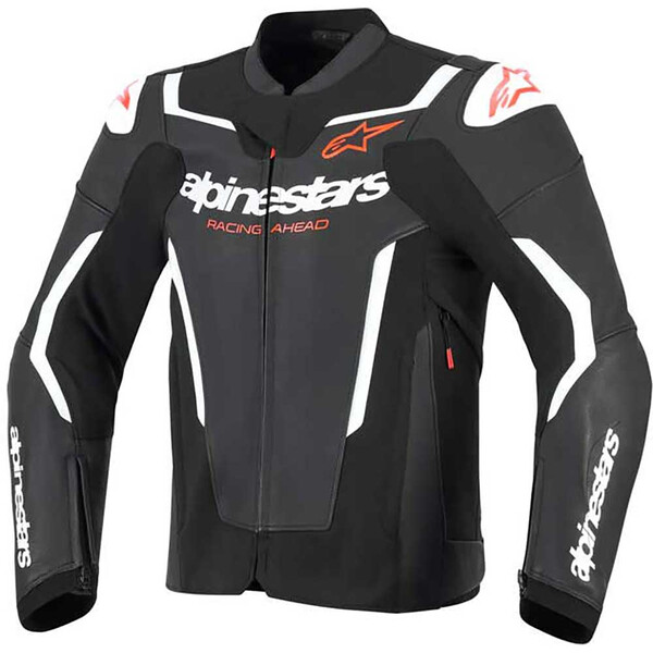 Blouson Alpinestars Force V2 LEATHER noir blanc