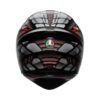 Casque AGV K1 S Lyzard vue de dos