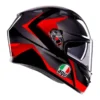 Casque AGV K3 Striga Noir Rouge