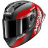Casque Shark Aeron GP FIM RAC 2 MOTOGP Carbone Rouge Chrome Brillant