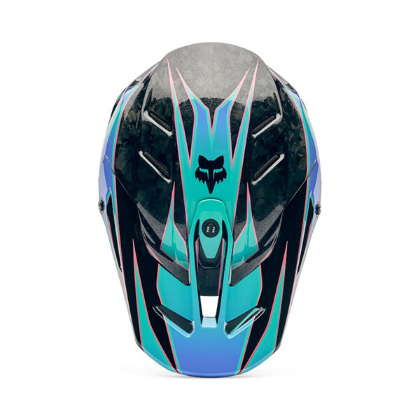 Casque Fox V3 RS Canvas Bleu