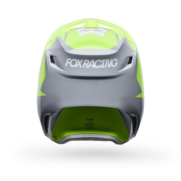 Casque Fox Youth V1 FRAME Gris Jaune