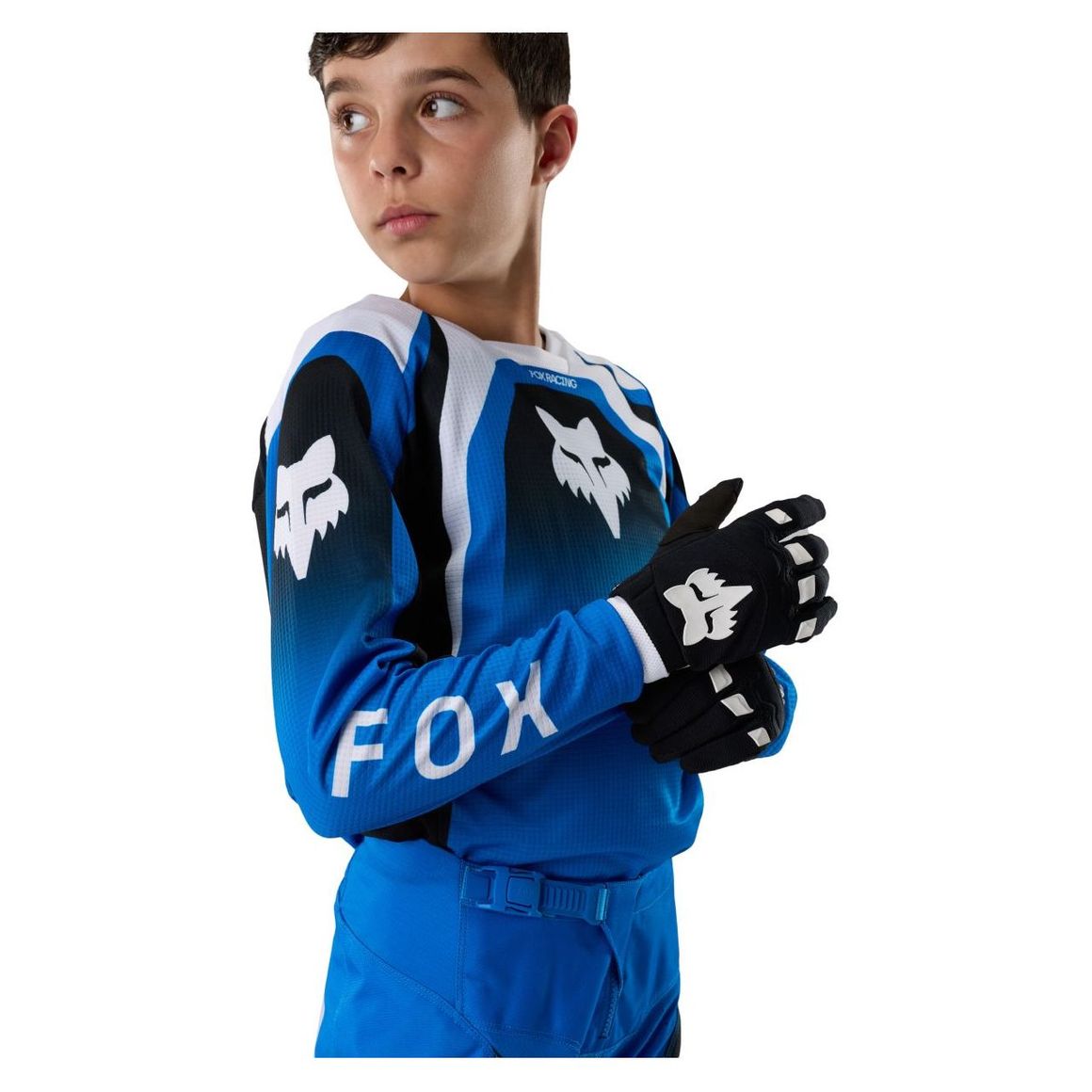 Maillot Fox Enfant 180 Frame bleu
