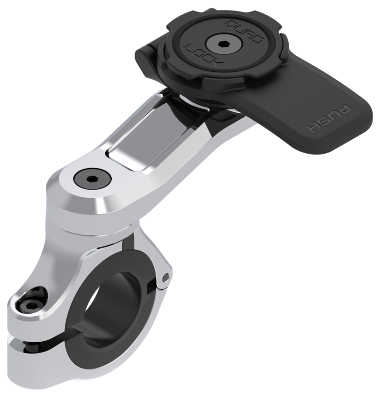 Support de montage guidon QUAD LOCK Pro Chrome