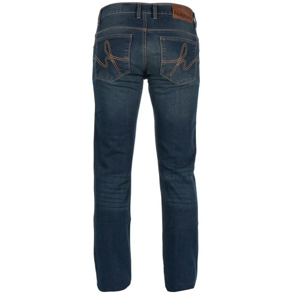 Pantalon Moto en jean de la marque Helstons renforcé vue de dos