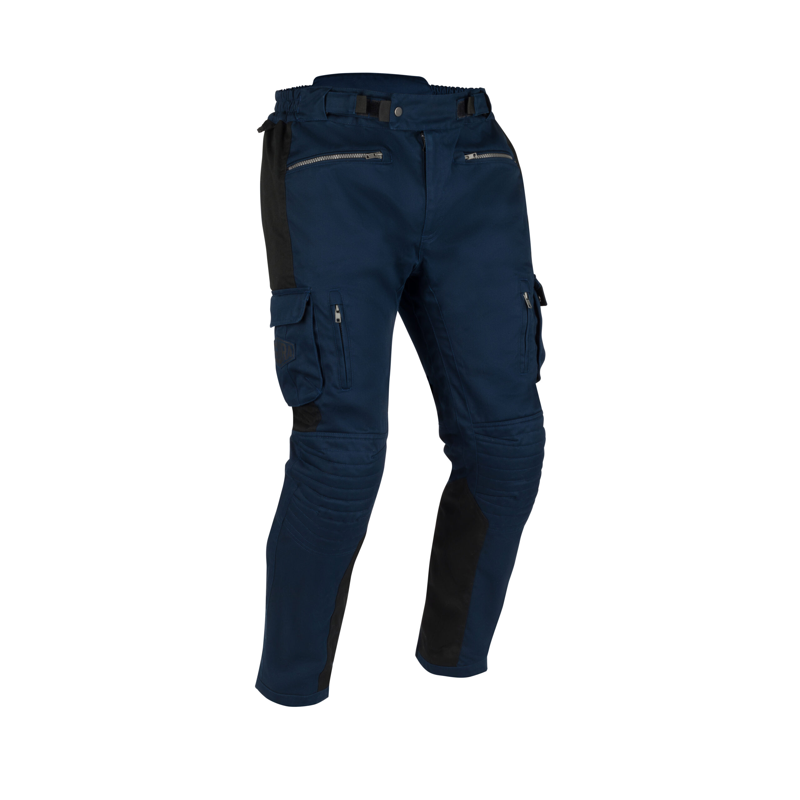 STP290_SEGURA-BORA-PANT Pantalon moto étanche couleur Bleu Marine vue de face