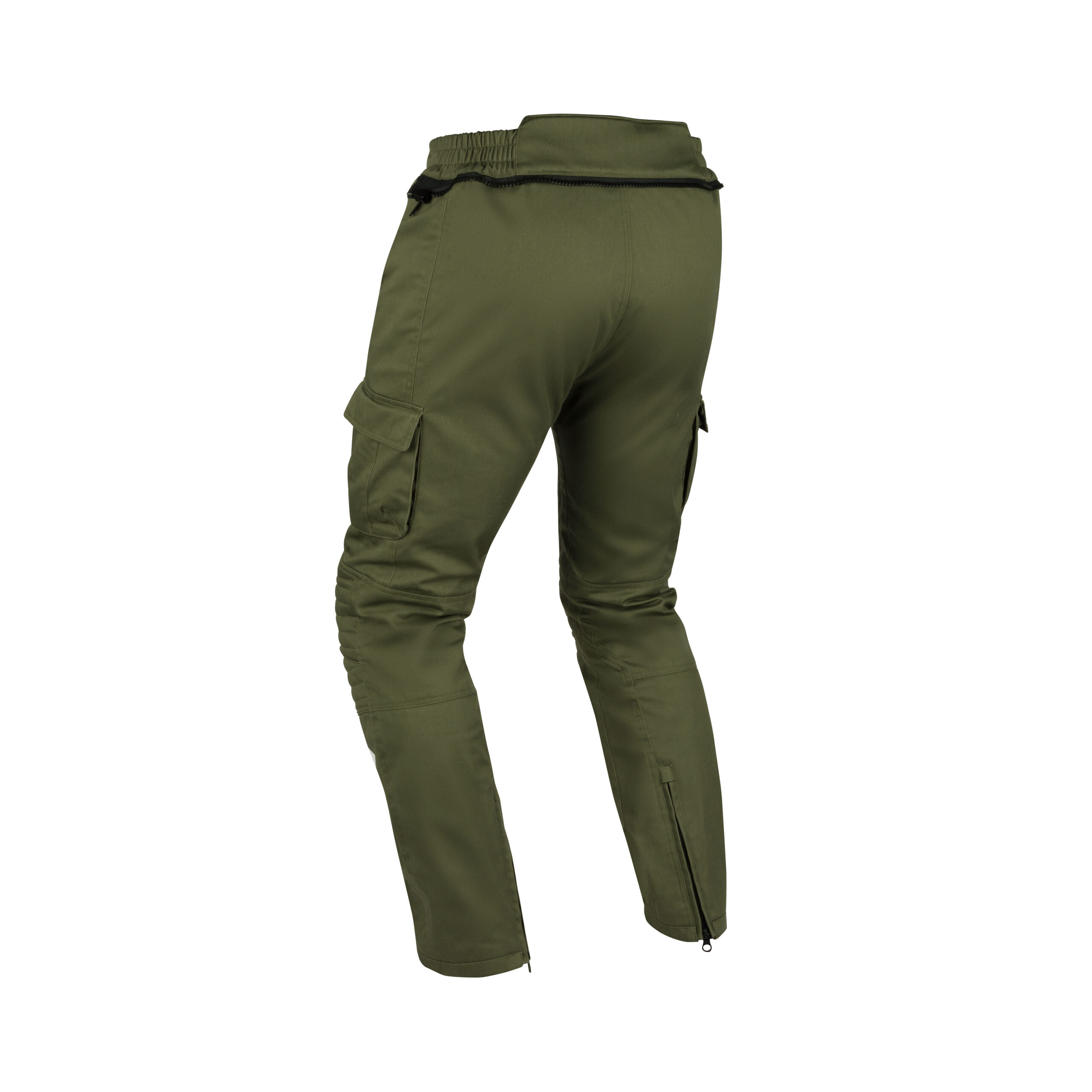 STP299_SEGURA-BORA-PANT Pantalon moto étanche couleur Kaki vue de dos