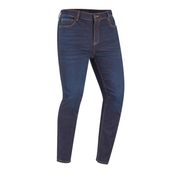 STP252_SEGURA- Pantalon segura coupe slim couleur bleus vu de face